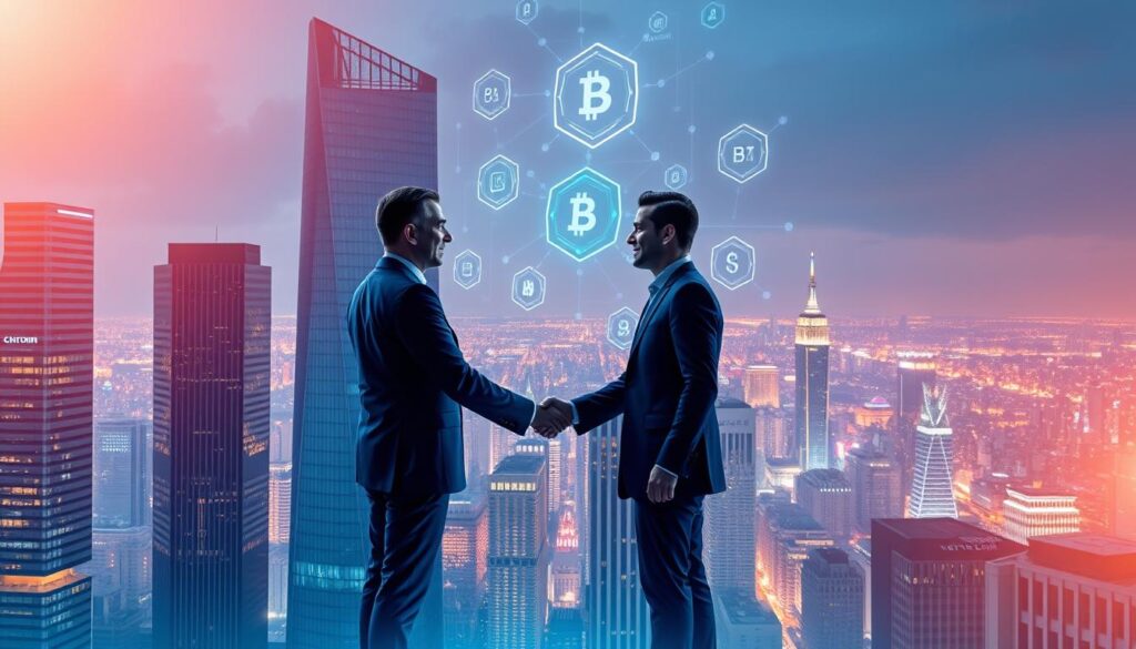 blockchain partnerships